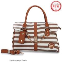 michael kors striped groot bruin boekentassen Producten Online lydpb814